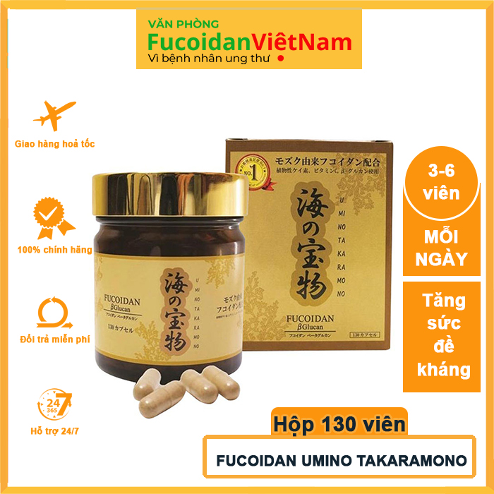 Fucoidan Umino Takaramono Japan Hop 130 Vien